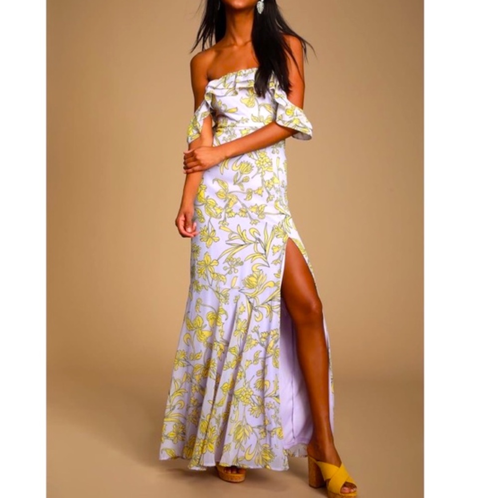 Gorgeous lavender and yellow lulu dress
